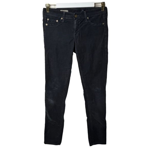 AG Adriano Goldschmied Womens Size 28 The Jegging Straight Gray Corduroy Jean - Picture 1 of 9